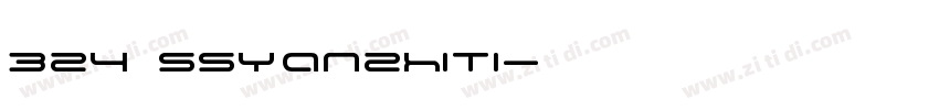 324 SSYanzhiTi字体转换